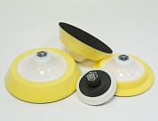 Диск-основа 3000 (D150х30мм), высокая, М14, мягкая, бел-желт. для полиров.кругов